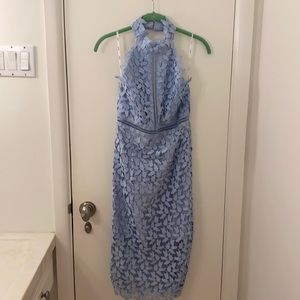 Bardot Gemma Halter Dress-NWT light blue